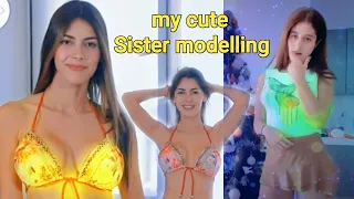 New modelling video || sofia jenny taborda home vlog fashion style || ari beautiful video modelling