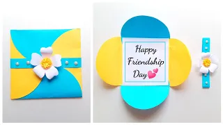 Handmade Friendship Day Card • diy friendship day card making