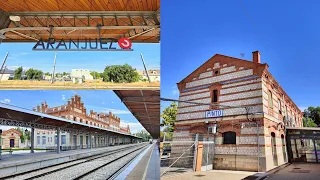 Ferrocarril ibérico / Trenes de España : Mercancías y viajeros RENFE por Pinto y Aranjuez , C3