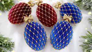 💝 ЕЛОЧНЫЕ ИГРУШКИ ИЗ БАРХАТА 🎄 Velvet Christmas Ornaments 💝