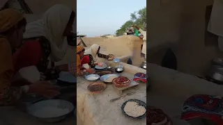 Morning routine in Desert ||Women Cooking in cholistan ||Traditional Food