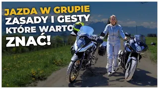 Kolumna motocyklistów - jak porozumieć się, jadąc w grupie?