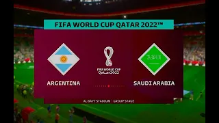 Fifa 23 World Cup Mode | Argentina vs Saudi Arabia | Xbox X/PS5