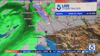 Southern California expecting rainy, wet weather over Easter Weekend