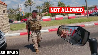 STOPPED BY THE LEBANON 🇱🇧 ARMY TO ENTER THE CITY S06 EP.50 | MIDDLE EAST MOTORCYCLE TOUR