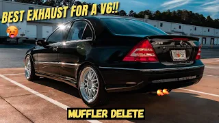 Best Exhaust Setup For Mercedes V6 Megan Racing MDT Muffler? (W203 & W204 Revs, Flybys B Roll)