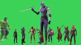 [GreenScreen 3D] Nebula of Marvel Heroes | Costume of Avengers: Endgame