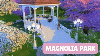 🌸Magnolia Blossom Park🌸 Sims 4 Speed Build