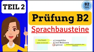 Sprachbausteine Prüfung Telc B2 Teil 2 | Deutsch Test B2 Leseverstehen Vorbereitung