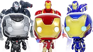 Marvel Avengers Endgame Funko Pop Iron Man, Rescue, War Machine! Go! | DuDuPopTOY