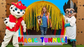 Assistant Answers Questions to Transform Paw Patrol in the Magic Tunnel