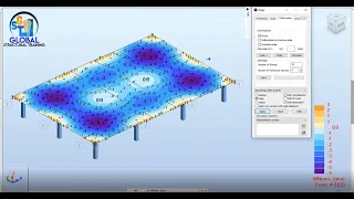 Robot Structural Analysis Professional 2022 -Design of flat slab with drop and column head-