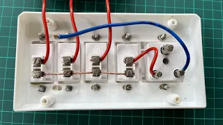 Wiring of 🙄 Most commonly used switch board | 😃4Switches + 1Socket wiring |