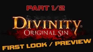 DIVINITY ORIGINAL SIN: First Look / Preview Part 1/2 Playthrough Walkthrough w/ Commentary