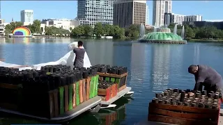 Crews ready Fourth of July fireworks at Lake Eola for tonight