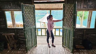 How Hoa has completed two bamboo doors for her house-Building a new life|Trieu Thi Hoa ep.67