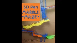 3D pen Marble Maze MYNT3D Project tutorial