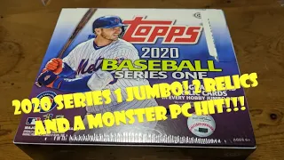 2020 Topps Series 1 Jumbo - Monster PC Hit!