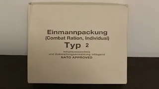 German 24 Hr - typ 2 Einmannpackung Opening