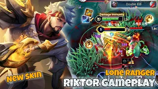 Riktor New Skin "Lone Ranger" Slayer Lane Pro Gameplay | Arena of Valor Liên Quân mobile CoT