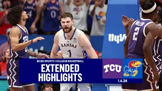 TCU vs. No. 2 Kansas: College Basketball Extended Highlights I CBS Sports