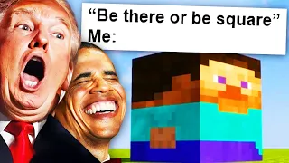 Presidents Read Minecraft Memes