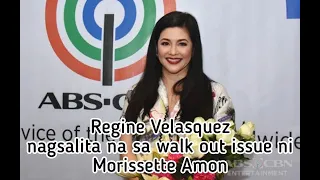 Regine Velasquez reaction to Morissette Amon walk out issue