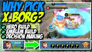 XBORG ITEM BUILD, DECISION MAKING, AND TUTORIAL || MOBILE LEGENDS RANKED GAME GUIDE