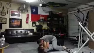 Wrestling with husband