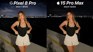 Google Pixel 8 Pro VS iPhone 15 Pro Max NIGHT MODE Camera Test Comparison