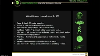 Iowa Virtual Human Summit 2021 - ITI - STE Presentation