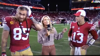 49ers Post Game George Kittle Brock Purdy Fred Warner HUGE WIN Over Cowboys Sunday Night Football