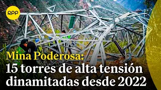 Dinamitan otra torre de alta tensión de la Mina Poderosa