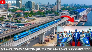 LAGOS MASS TRANSIT BLUE LINE TRAIN, Makes its First Trip Today FINALLY COMPLETED