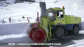 Le déneigement du col du Galibier est déjà sur le point de se terminer