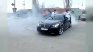Chechen Mafia in a BMW M5 and guns