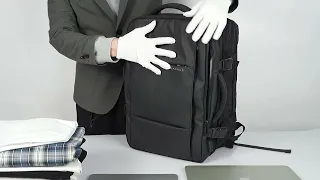 1908 BANGE Premium Quality Bag Backpack Anti Theft Water Repellent Fabric Laptop Bag USB Charging