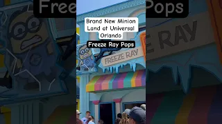 Brand New Minion Land at Universal Orlando - Freeze Ray Pops. #universalorlando #minions #themepark