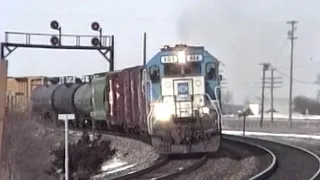 High Speed Rail Action in 1998 along the BNSF Chillicothe Subdivision