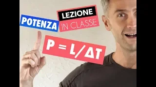 FISICA! Parliamo di LAVORO E POTENZA in FISICA problemi fisica 1 lezione di fisica