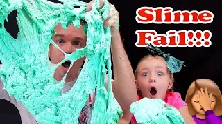 How NOT to Make Fluffy Floam Slime!!! Worst Slime Fail Ever w/ My Dad!