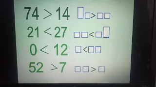 Урок по математике 1 класс "Сравнение двузначных чисел"