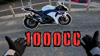 Riding a 1000cc Sport Bike for the First Time! | Suzuki GSXR 1000