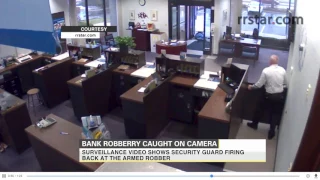 Bank robbery caught on camera