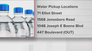 Atlanta sets up water distribution sites for residents impacted by main breaks