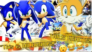 TAILS REACTS TO SONIC SONIC AND SONIC MAKE A TIER LIST!!! Pt1 🤣🤣🤣 (sonic reaction series)