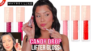 *new CANDY DROP SHADES* MAYBELLINE LIFTER GLOSS + NATURAL LIGHTING LIP SWATCHES | MagdalineJanet