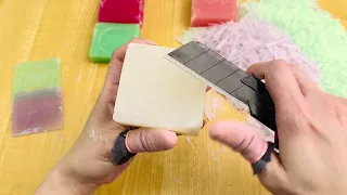 cutting dry soap