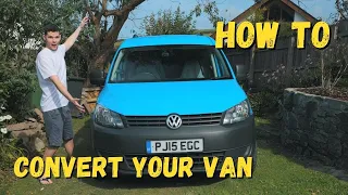 Converting VW Caddy Maxi for LESS THAN £300! - Micro Caddy Camper Self Build!