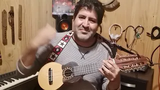 Mostrando un tipo de rasgueo para charango